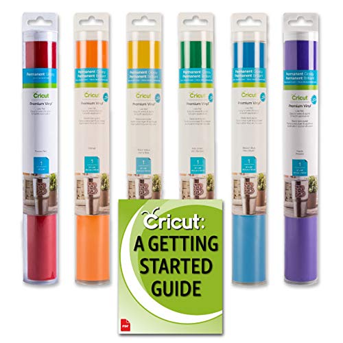Cricut Premium Permanent Vinyl Rainbow Colors Bundle