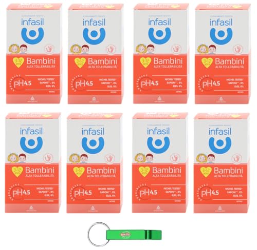 Infasil Detergente Intimo Bambini, limpiador íntimo para niños – probado bajo control pediátrico, sin colorantes ni jabones, 200 ml + llavero Beni Culinari gratuito