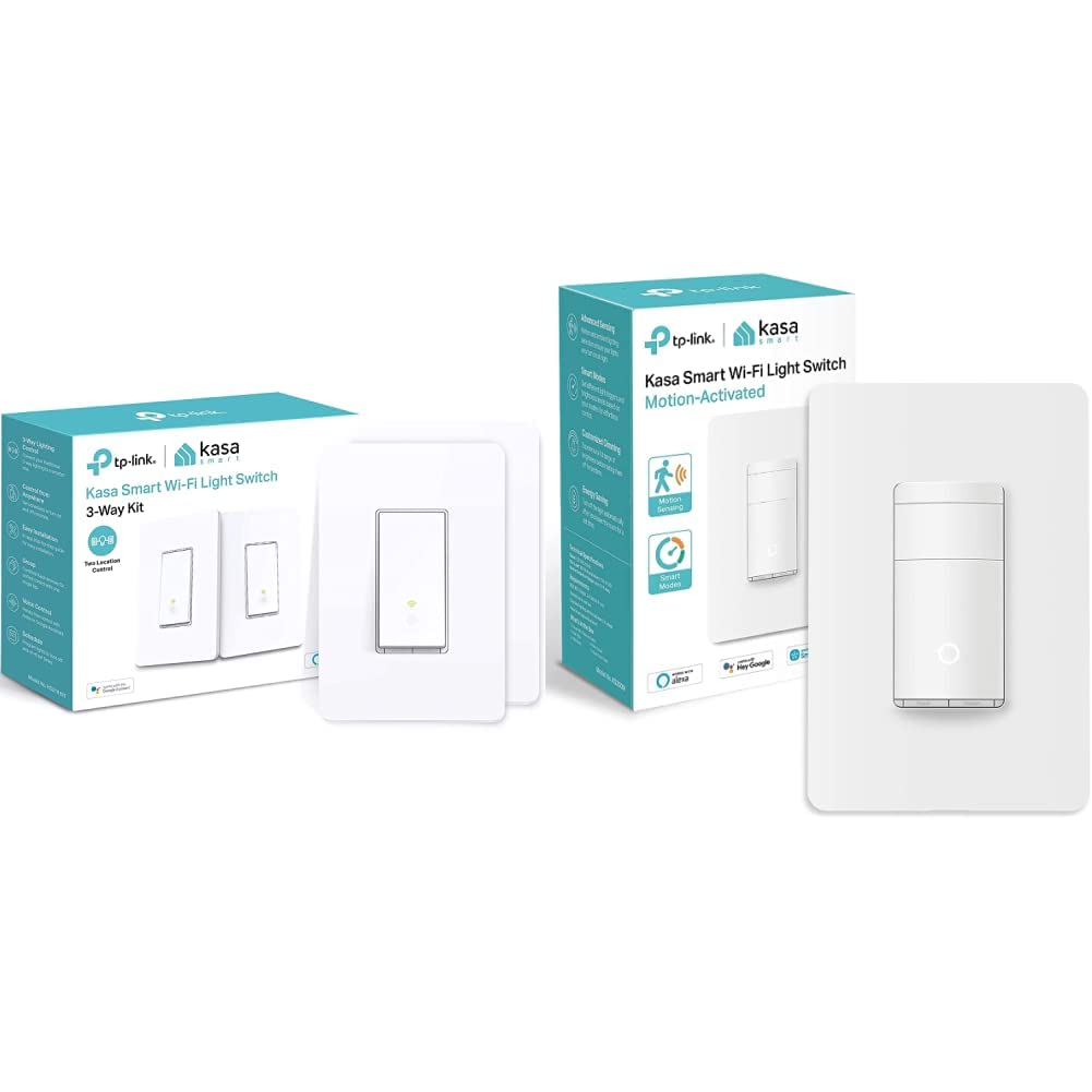 Kasa Smart 3-Way Light Switch Kit (HS210 KIT) + Kasa Smart Motion Sensor Switch (KS200M) Kasa Smart 3-Way Light Switch Kit (HS210 KIT) + Kasa Smart Motion Sensor Switch (KS200M)