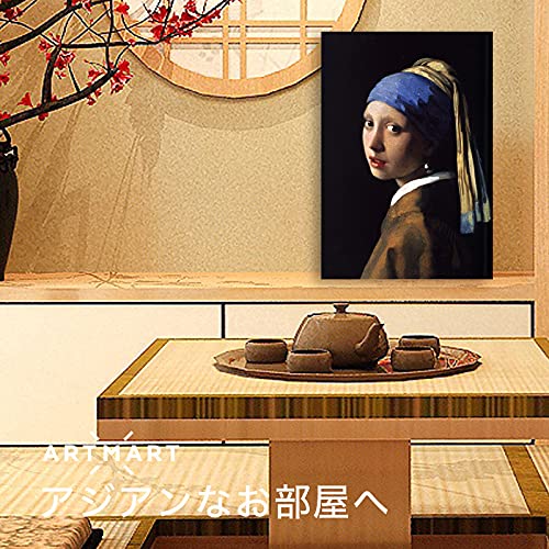 プリントアート フェルメール 真珠の耳飾りの少女 絵画 額付き インテリア Amazon.co.jp: アートパネル アートボード フェルメール 真珠の耳飾り