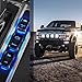 Nilight Speaker Rocker Switch Led Light Bar 5 Pin Laser On Off SPST switches 20A/12V 10A/24V Blue with Jumper Wires Set for Cars Trucks Boats ATVs UTVs RVs