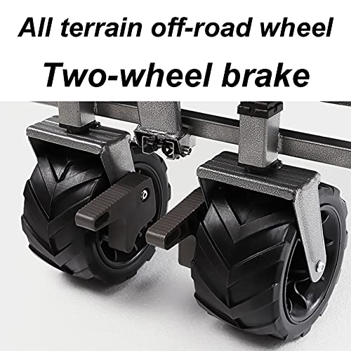 Garden Trolley Buiten Tuinwagen, Opvouwbare Draagbare Opbergtrolley Voor Kamperen/strand/reizen, 120 Kg Draagvermogen… - Image 8