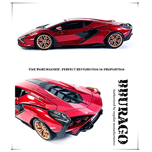 Coche a escala 1:24 Lamborghini Sian FKP 37 Bburago miniatura 4