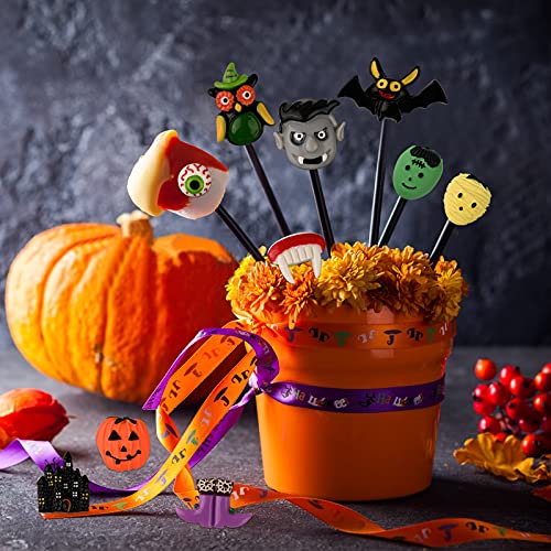 Sakolla Halloween Fondant Cake Molds - Halloween Chocolate Molds Silicone Bat Pumpkin Owl Ghost Candy Molds For Cupcake Topper Decorating Sugarcraft Gum Paste Resin Clay #TOP5