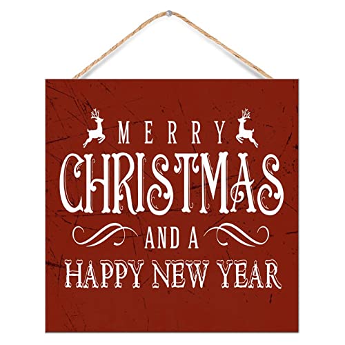 Panneau de décoration murale moderne Noël en bois vertical pour fêtes