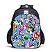 Mochila Mario Bros Sonic Boom de 16 Pulgadas para niños, Mochilas Escolares, Mochila de Libro de Juegos de Dibujos Animados, Mochila Escolar Diaria, Regalo-Color de la Foto