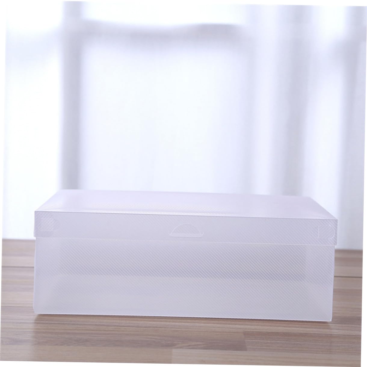 6 Cajas De Zapatos Transparentes De Plástico Tapa Abatible 33x20x12 Cm, Organizadores Apilables y Resistentes Al Polvo para Mantener Orden En Armarios