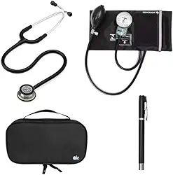Kit Estetoscópio Classic III Preto 5620 + Case + Esfigmo + Lanterna