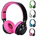 Produktbild Pc Drahtlose Bluetooth Kopfhörer Sport Gaming Kopfhörer für Media musik TF mp3 draht Stirnband mit Mikrofone Bluetooth Headset Drahtloses Bluetooth-Headset rosa