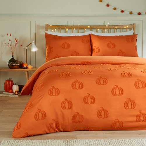 furn. Duvet Day Pumpkin Fields Bettbezug-Set – Ultraweiche, gemütliche...