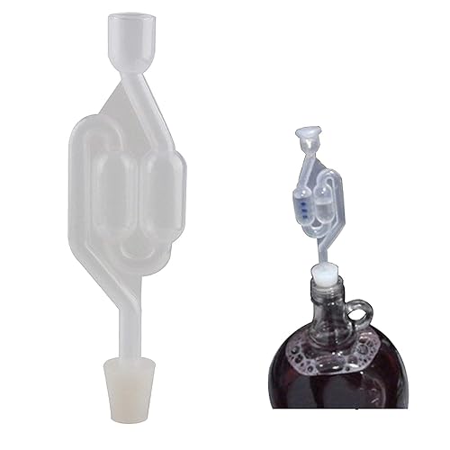 Miniatura 5 de Bettomshin Tapón Airlock de 67.6 fl oz adecuado para 44-49mm1.73"-1.93" Dia Hole Tapones de silicona Carboy para frasco tapón de tubo de ensayo