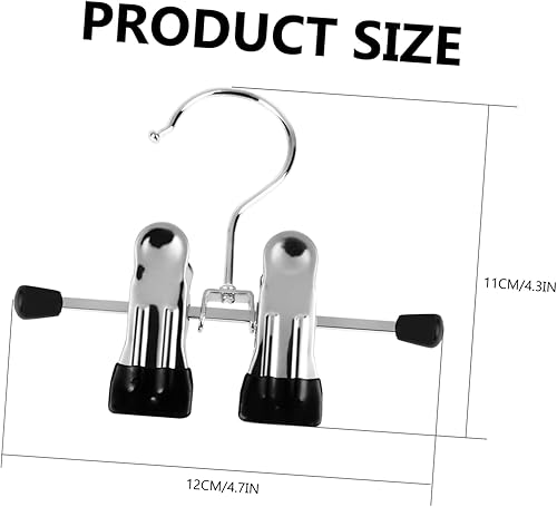 Miniatura 2 de Percha de gancho antideslizante para pantalones, colgador de ropa, 6 unidades, para colgar pantalones, soporte para botas, gancho antideslizante,