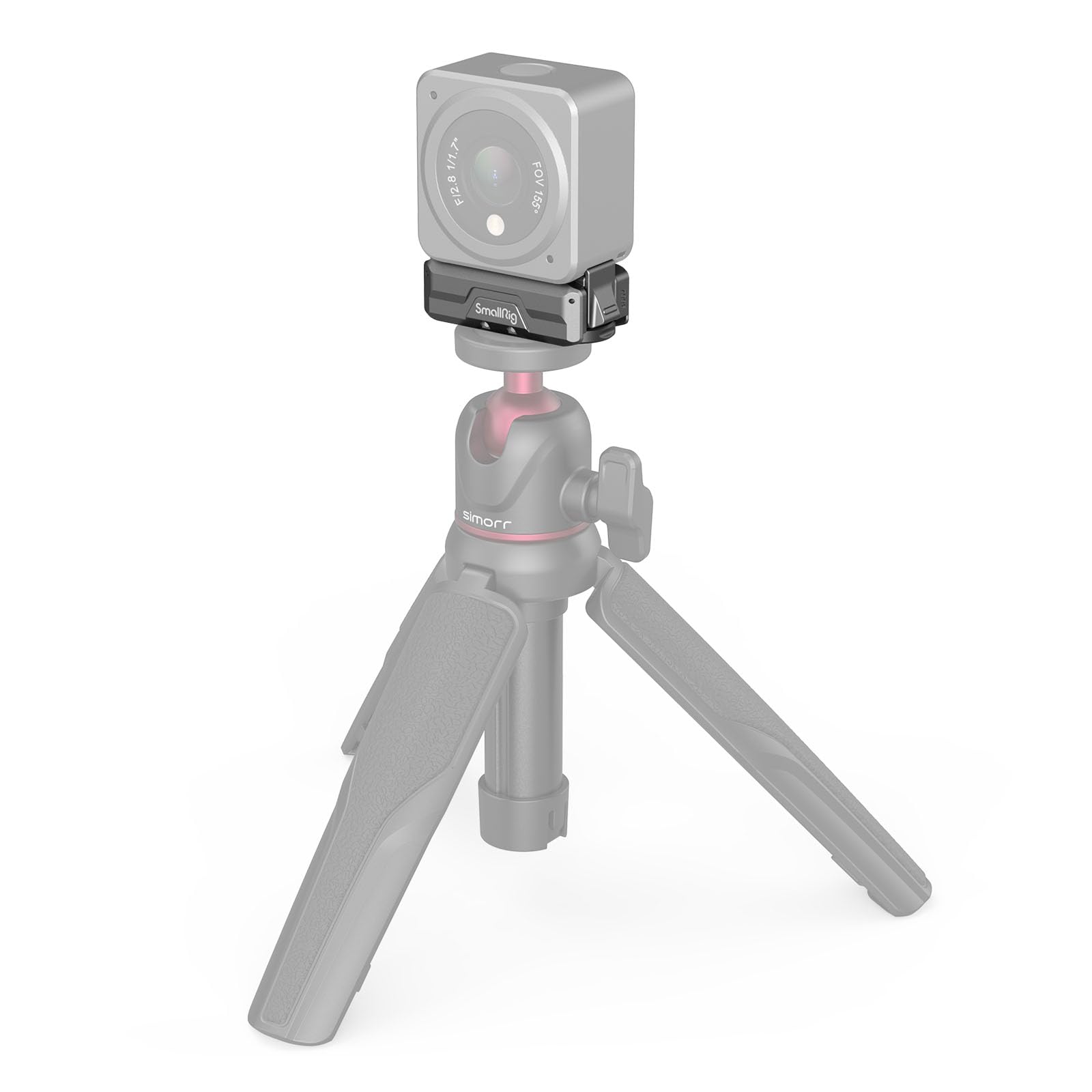 SMALLRIG Magnetic Adapter Mount Magnetische Adapterhalterung für DJI Osmo Action 5 Pro/Action 4 / Action 3 mit einem faltbaren Anschluss und einem 1/4'' Gewindeloch - 3662B