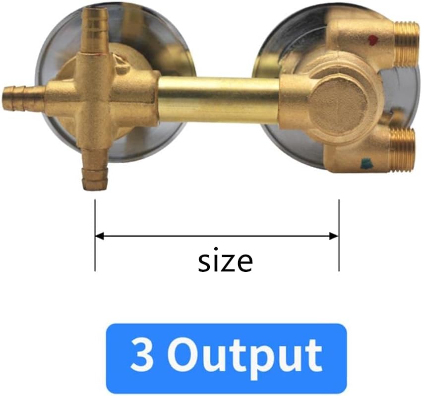 Thermostatic Shower Faucets 2/3/4 Outlet 10cm /12.5cm Intubation Brass Mixing Valve Tap Temperature Mixer Control Bathroom