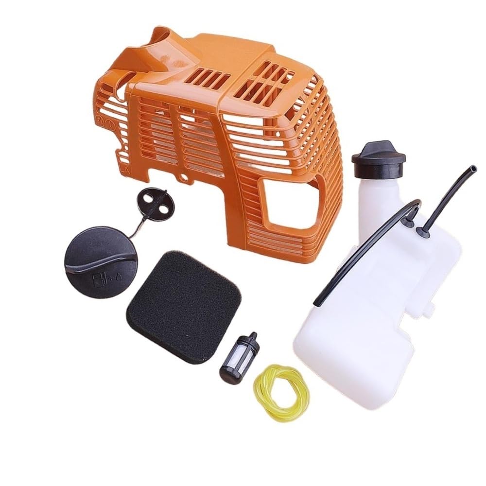 Kit de Cubierta del Motor y Tapa del depósito de Combustible Compatible con desbrozadoras FS75, FS80, FS80R, FS85 y FS85R (4137 350 0410 4137-080-1601)
