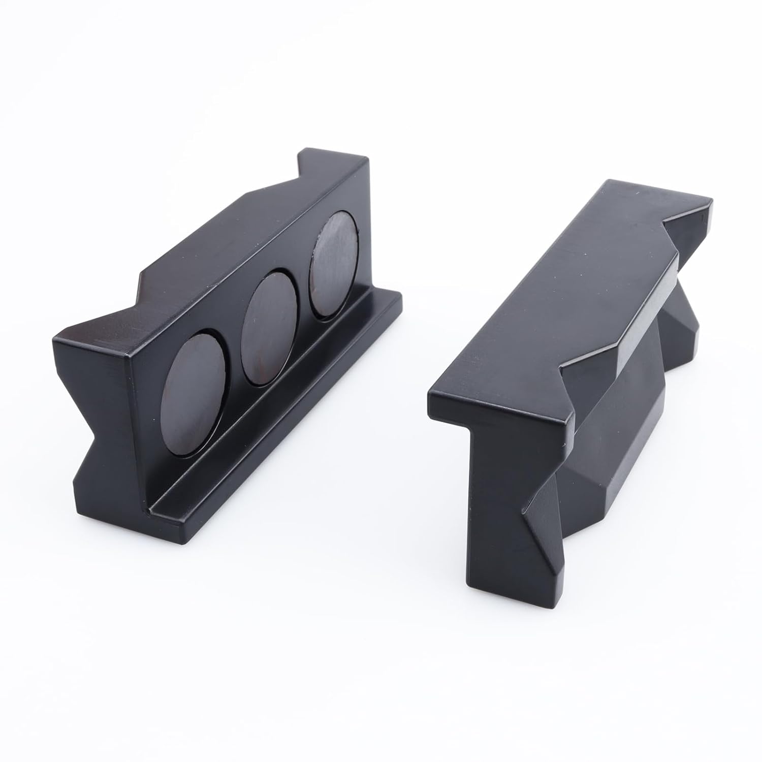 AC PERFORMANCE Black Nylon Vise Jaws Block Tools Clamp Insert Pad Multi-Purpose Magnetic, for Holding AN Fitting Adapter, Length 100mm (4") 41mm (1.6") Width, Pair