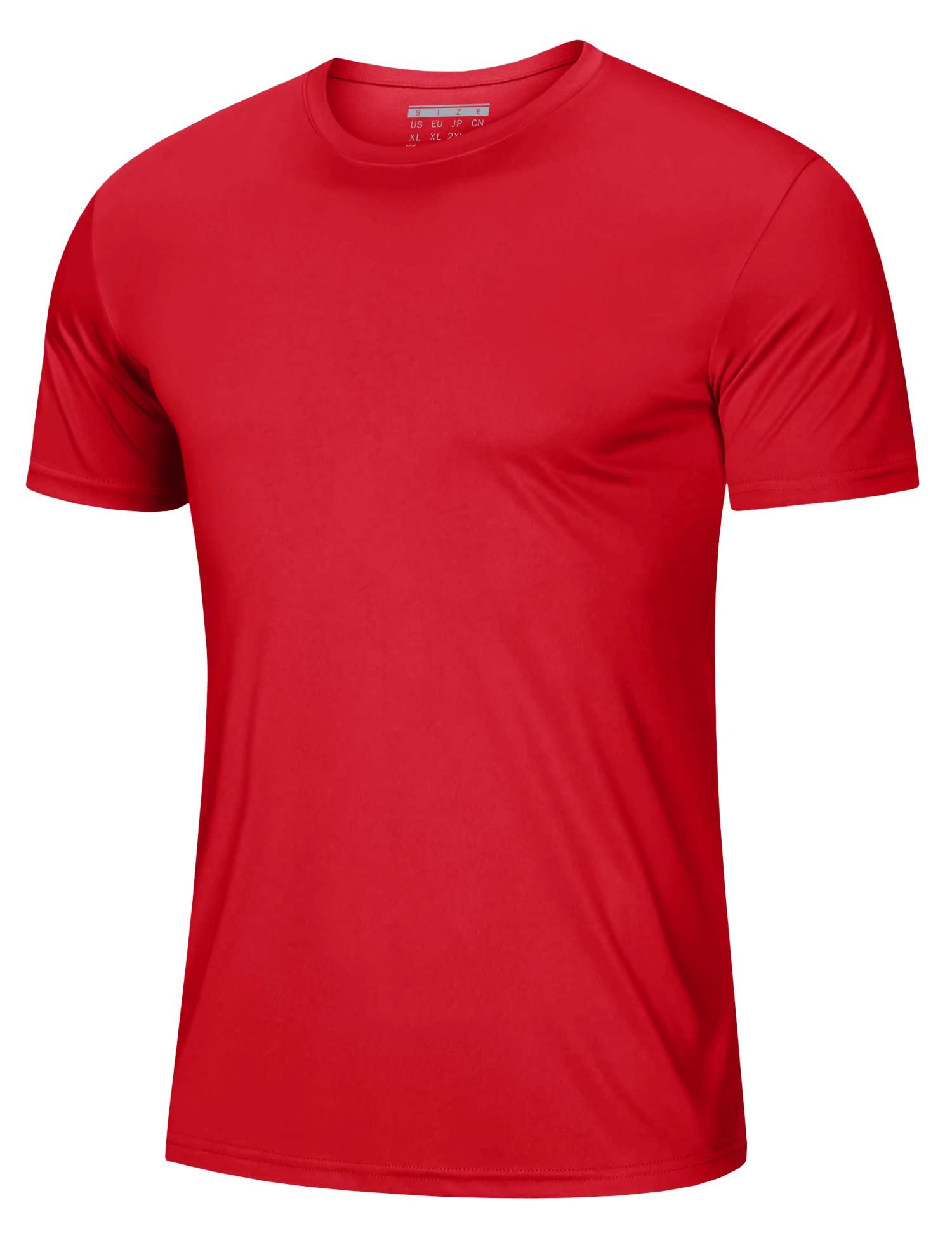 Men's Short Sleeve UPF 50+ T-Shirt Quick Dry Workout Athletic Running Swim Tops Tee Rash Guard Performance Shirts