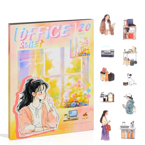 Dwpetzo People Journaling Stickers for Junk Journal Supplies, 20 Sheets