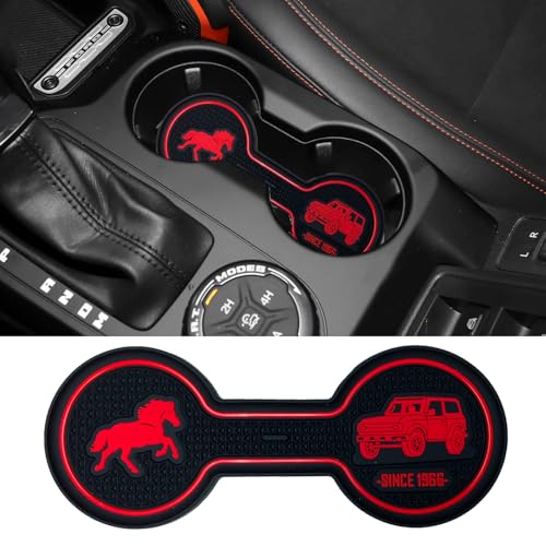 Posavasos para carro Ford Bronco 2021-2025 de silicona miniatura 2