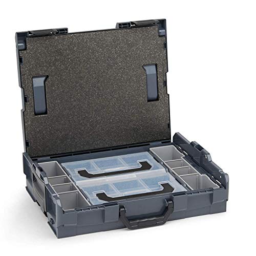 Lot De 3 L-BOXX 102 Bosch Sortimo – Grises, Avec 1 Boîte De Cloisonnement B3