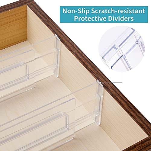 image for PAKCHOICE 8 Pack Drawer Dividers Organizers, Adjustable 3.2