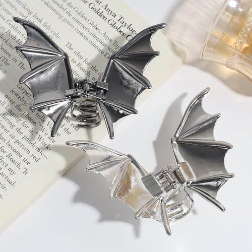 Pinzas para cabello con diseño de murciélago Halloween 2 pcs miniatura 5