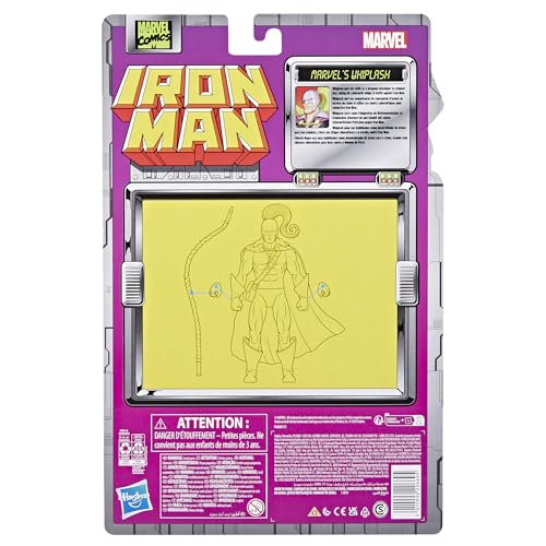 Marvel Legends Series Marvel's Whiplash, Iron Man Comics Collectible 6-Inch Action Figure, Retro-Inspired Blister Card - image 8