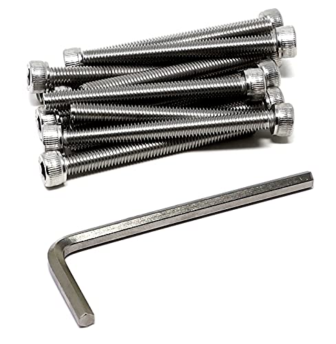 Image of iexcell 20 Pcs M6 x 60mm Thread Pitch 1 mm Stainless Steel 304 Hex Socket Head Cap Screws Bolts Kit
