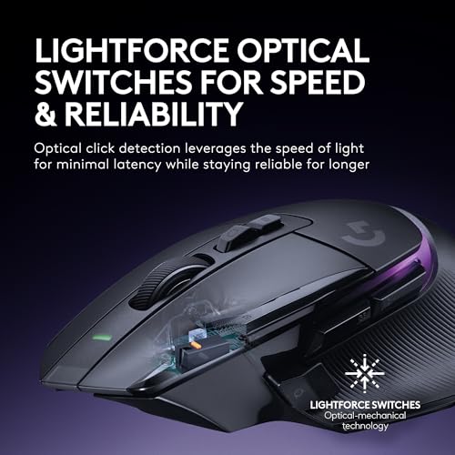 Image of Logitech G502 X Plus Lightspeed Wireless Gaming Mouse + Powerplay 2 Wireless Charging Mouse Pad Bundle - Black