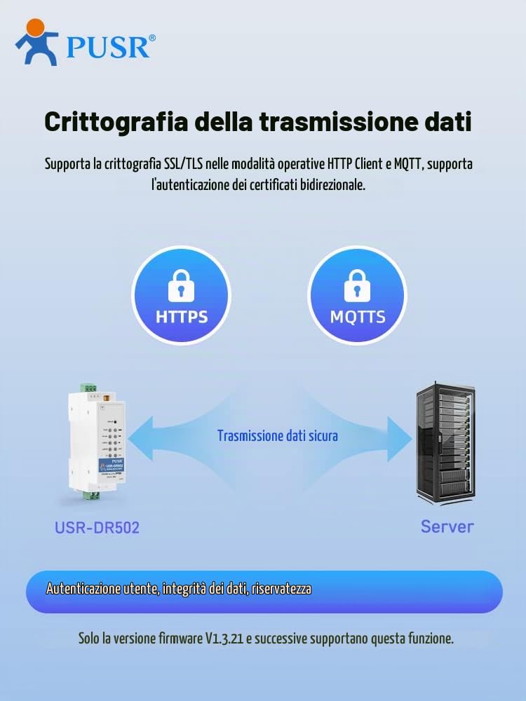 Europe HTTP MQTT GSM SMS 4G LTE Cat 1 modem con slot per scheda sim sostenere IoT Platform USR-DR502-E