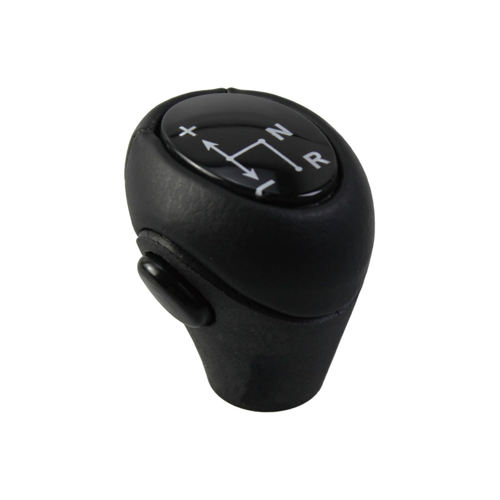 Byskjz Black Car Shift Knob Cover For Benz For Smart For Fortwo For Roadster 450 451 For Brabus For Fortwo Automatic Auto Gear Shift Knob Lever Shifter(Black)