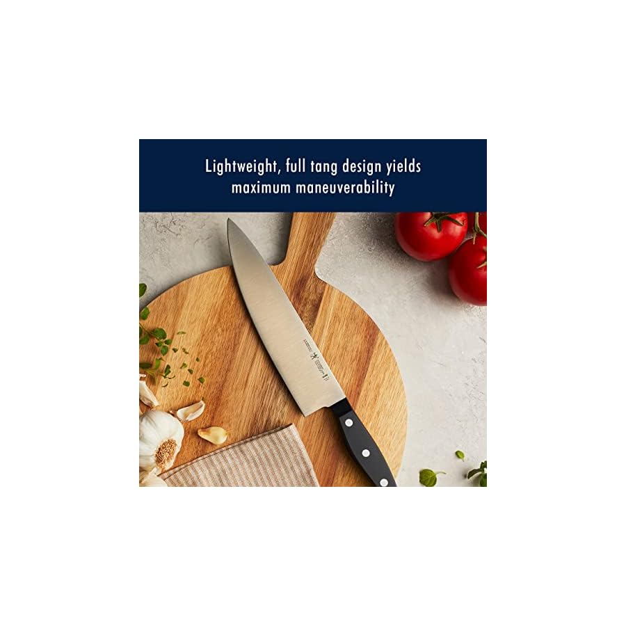 HENCKELS-Statement-Kitchen-Knife-Set-with-Block-15-pc-Chef-Knife-Steak-Knife-set-Kitchen-Knife-Sharpener-Light-Brown HENCKELS Premium Quality 15-Piece Knife Set with Block, Razor-Sharp, German Engineered Knife Informed by over 100 Years of Masterful Knife Making, Lightweight and Strong, Dishwasher Safe