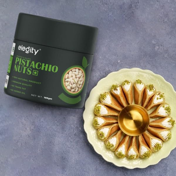 Image of Elegity California Salted Pistachios Pouch (100 gm) | Crunchy & Healthy | Rich in Fiber & Protein | No Added Preservatives