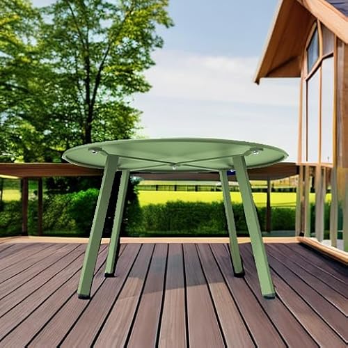 image for Grand patio Outdoor Round Coffee Table, 28-inch Patio Side Table, Grea