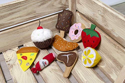 Karlie Katze Donut - Katzenspielzeug - Textil - Pink - 7,5x7,5x1,5 cm