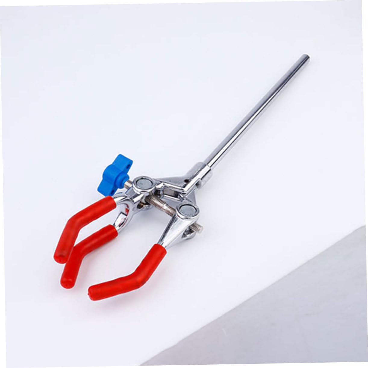 LIFKOME Pince à Flacon à 3 Branches en Acier Inoxydable, Réglable et Légère, Lot de 2 pour Laboratoire, Support Polyvalent pour Fioles et Béchers Lors D'expériences Scientifiques