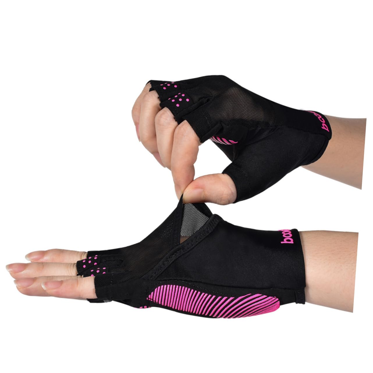 BESPORTBLE 2 Pezzi Guanti Sportivi A Mezze Dita Per Uomo Guanti Da Palestra Per Yoga E Non Per Esterni Neri/piccoli/medi