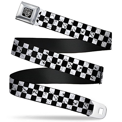 Cinturón con hebilla Buckle-Down Checker Weathered 2 para niños de 20-36 pulgadas