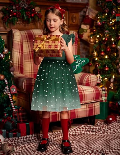 Image of Arshiner Toddler Tutu Dress Little Girls Fluffy Summer Dresses Casual Party Tulle Sundress for Kids 2-6Y