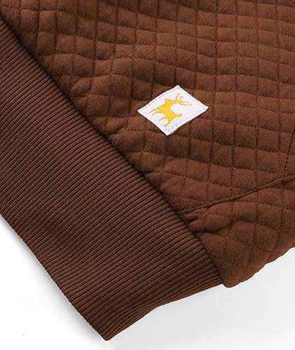 Image of GEEK LIGHTING Mens Fleece Lined Hoodies Zip Up Waffle Knit Thicken Hooded Sweatshirts Winter Jackets