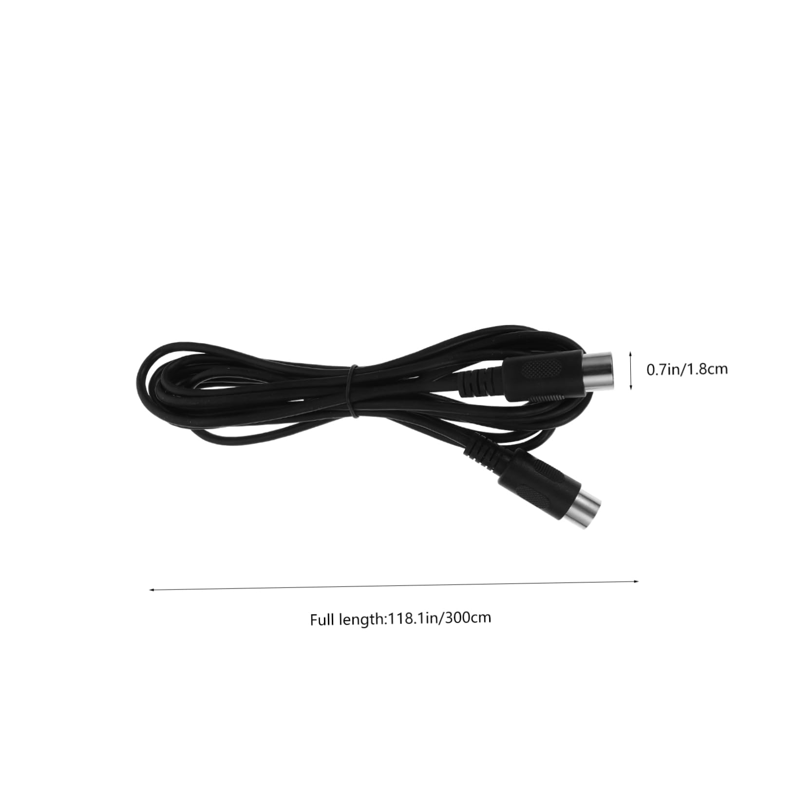 Housoutil Synth Midi Cable 5-pin Din Midi Cable for Keyboard Synth Drums 3m Length 4 Pack
