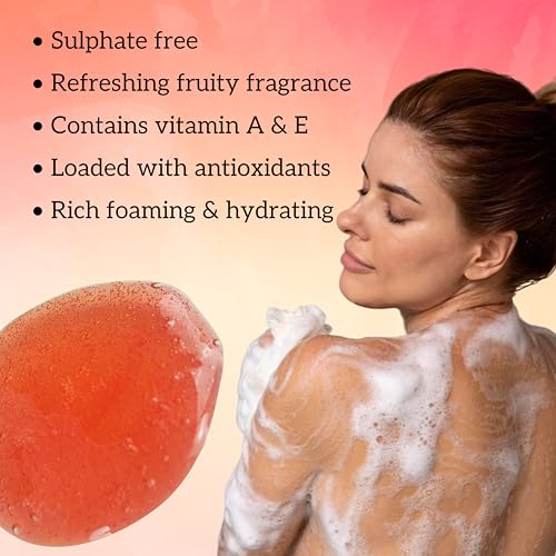 Image of inatur Pomegranate Shower Gel | Refreshing & Rejuvenating Body Wash | Sulfate-Free & Gentle Cleanser | Hydrating & Nourishing | Liquid Shower Gel for Glowing Skin | For All Skin Types | 350ml