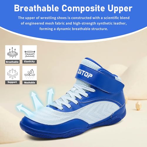 Kids Wrestling Shoes Youth Boys Girls Youth Boxing Shoe Barefoot Boots - image 3