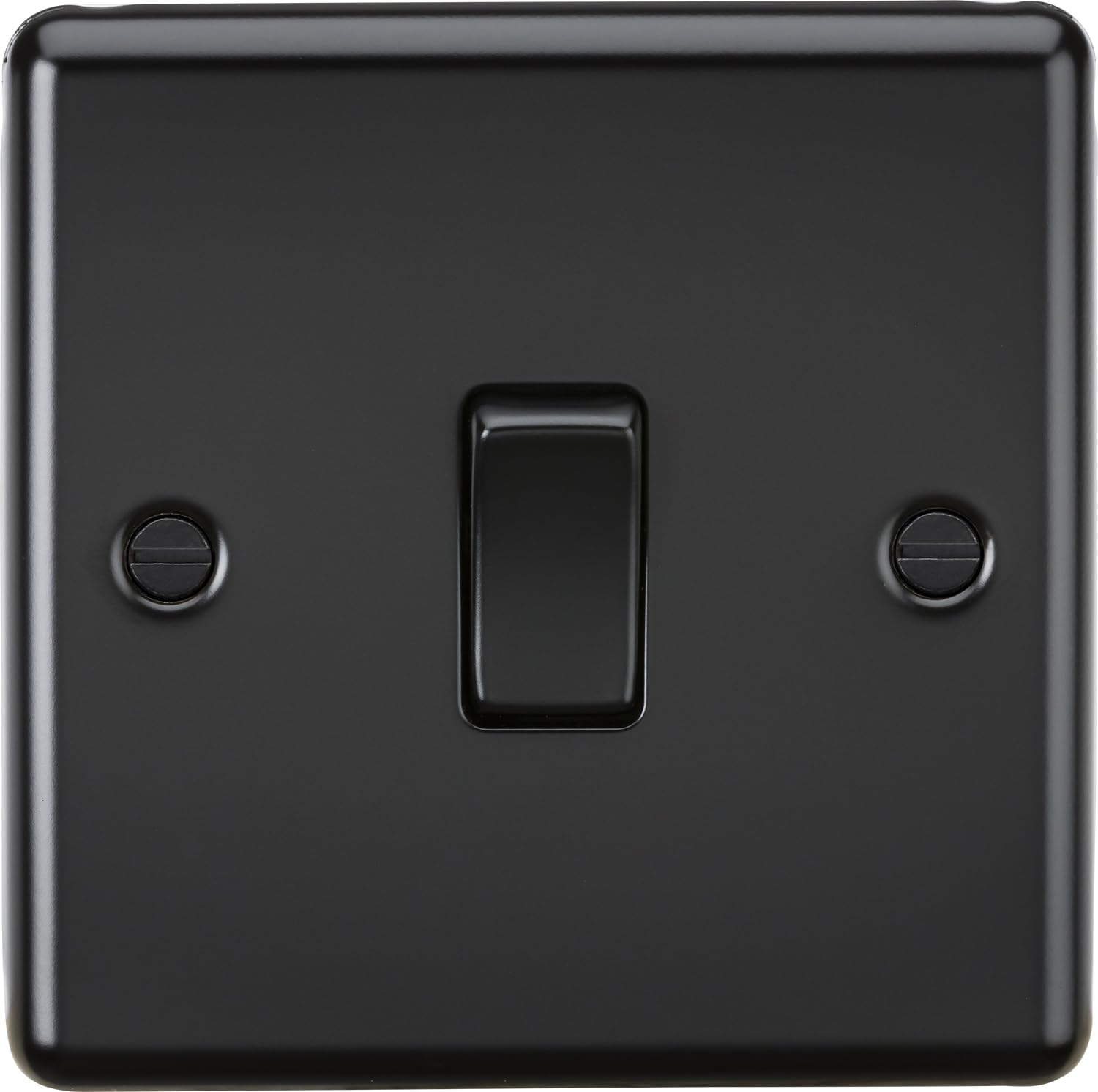 Knightsbridge Matt Black 10Ax 1G Intermediate Switch