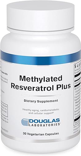 Douglas Laboratories Resveratrol Plus metilado  Fórmula con curcumina y vitamina D para la salud cardiometabólica y celular  30 cápsulas vegetarianas