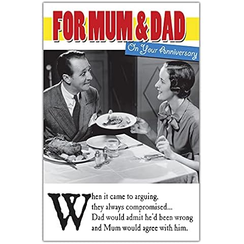 Funny Anniversary Card for Mum and Dad Cover