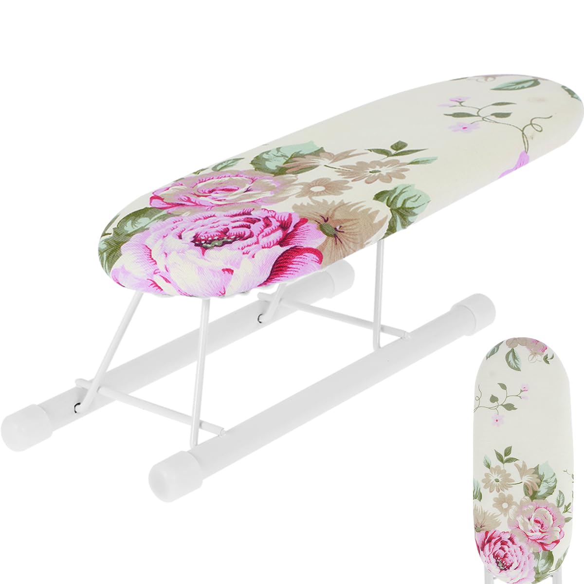 US Tabletop Ironing Board Small Ironing Board with Non-Slip Folding Feet Portable Ironing Board with Heat Resistant Pad Space Saving Foldable Iron Board for Sewing Craft Room 10.2x4.3x3.1 inch