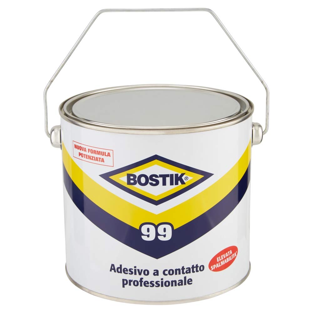 Bostik 99 adesivo a contatto professionale super forte e resistente latta 1800ml giallo