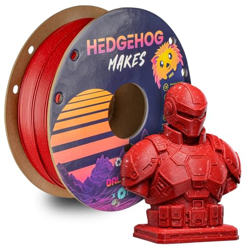 Image of Polymaker Panchroma Galaxy PLA Filament 1.75mm 1kg, Red | Neatly Wound Glitter PLA for Easy Print & Smooth Feeding, Compatible with Bambu Lab & Most 3D Printers