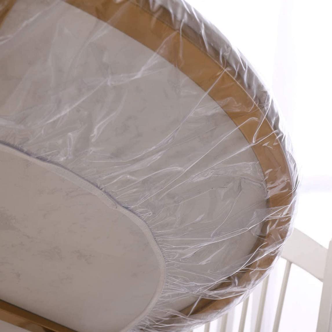 Tovaglia Rotonda Trasparente 110 Cm TPU - Impermeabile, Con Elastico, Per Esterni E Giardino - Foto 7